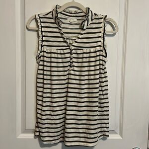 Sleeveless striped shirt